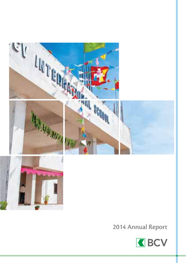 Miniature Banque Cantonale Vaudoise Rapport annuel 2014