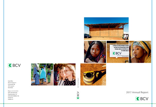 Miniature Banque Cantonale Vaudoise Rapport annuel 2017