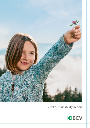 Miniature Banque Cantonale Vaudoise Rapport de durabilité 2021