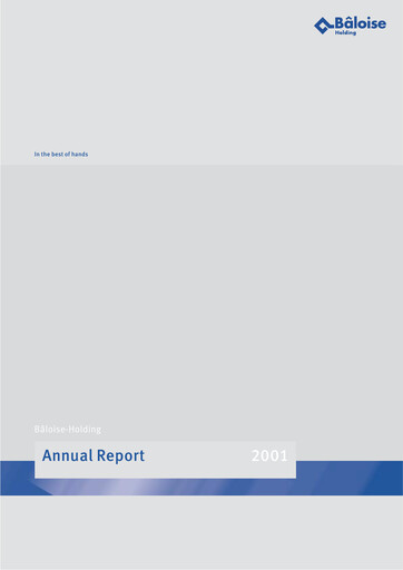 Miniature Bâloise Rapport annuel 2001