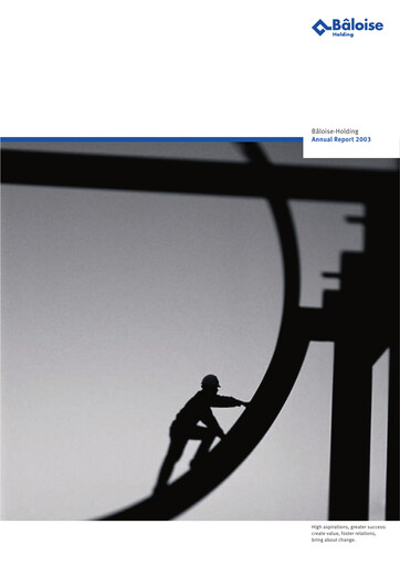 Miniature Bâloise Rapport annuel 2003