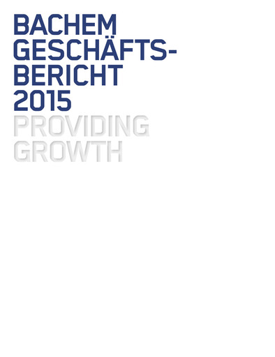 Thumbnail Bachem Annual Report 2015