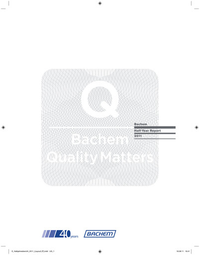 Miniature Bachem Rapport semestriel 2011-h1