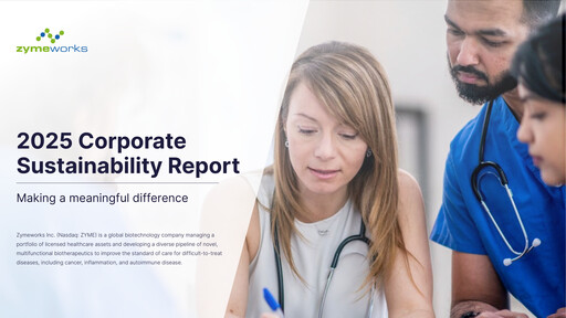 Thumbnail Zymeworks Sustainability Report 2025