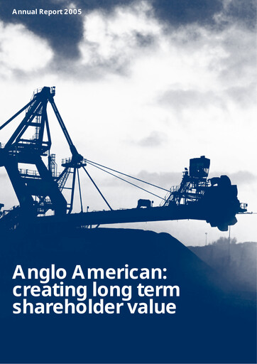 Thumbnail Anglo American Annual Report 2005