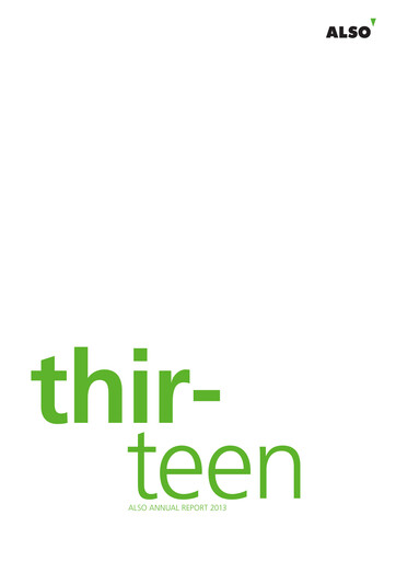 Thumbnail ALSO Holding Annual Report 2013
