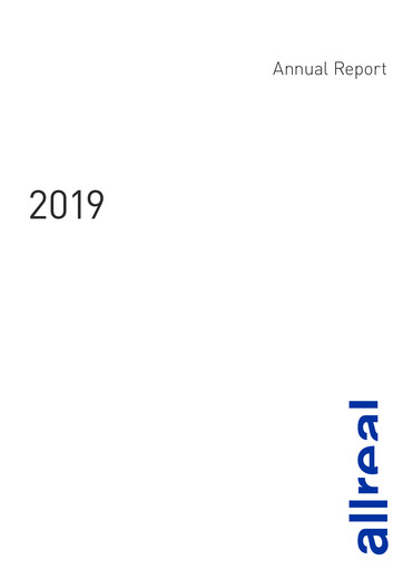 Thumbnail Allreal Holding Annual Report 2019