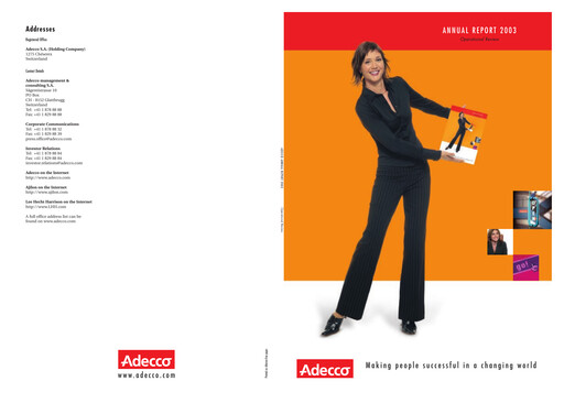 Miniature Adecco Group Rapport annuel 2003