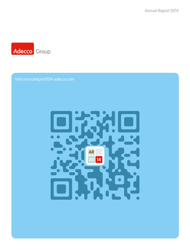 Miniature Adecco Group Rapport annuel 2014