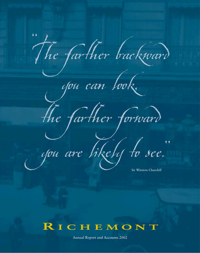 Thumbnail Compagnie Financière Richemont Annual Report 2002