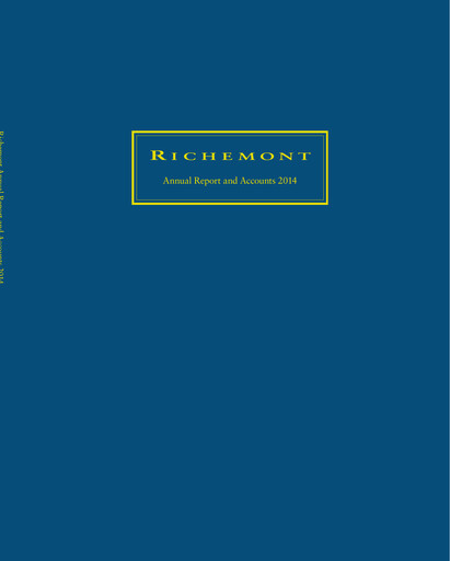 Thumbnail Compagnie Financière Richemont Annual Report 2014