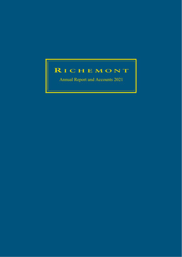 Thumbnail Compagnie Financière Richemont Annual Report 2021