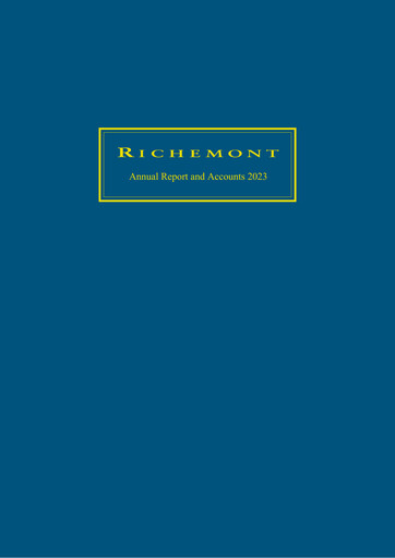 Thumbnail Compagnie Financière Richemont Annual Report 2023