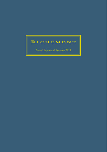 Thumbnail Compagnie Financière Richemont Annual Report 2025