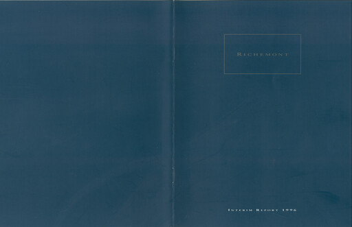 Miniature Compagnie Financière Richemont Rapport semestriel 1996-h1