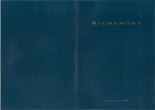 Miniature Compagnie Financière Richemont Rapport semestriel 1998-h1
