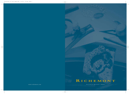 Miniature Compagnie Financière Richemont Rapport semestriel 2004-h1