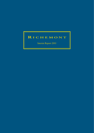 Miniature Compagnie Financière Richemont Rapport semestriel 2011-h1