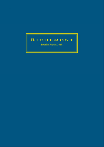 Miniature Compagnie Financière Richemont Rapport semestriel 2020-h1