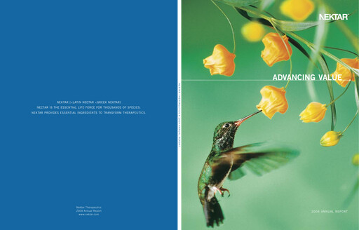Vorschaubild Nektar Therapeutics
 Jahresbericht 2004