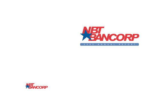 Miniature NBT Bancorp Rapport annuel 2005