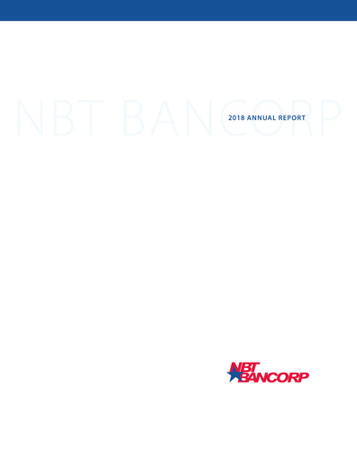 Miniature NBT Bancorp Rapport annuel 2018