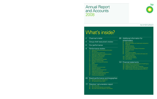 Thumbnail BP Annual Report 2008
