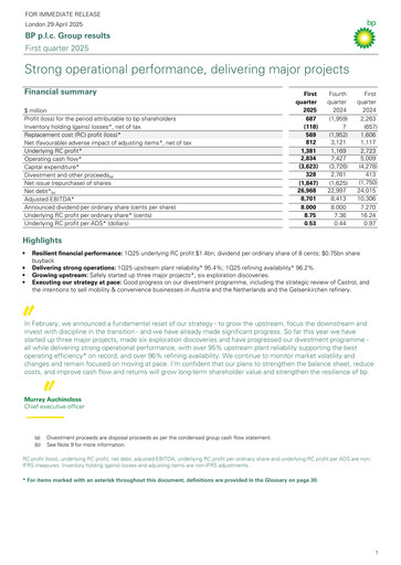 Thumbnail BP Quarterly Report 2025-q1