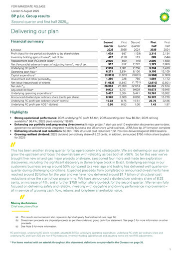 Thumbnail BP Quarterly Report 2025-q2