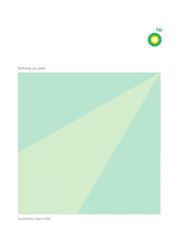 Thumbnail BP Sustainability Report 2003
