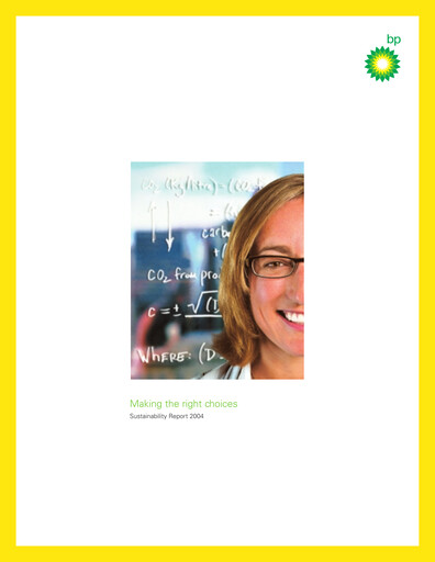 Thumbnail BP Sustainability Report 2004