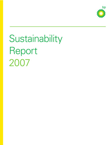 Thumbnail BP Sustainability Report 2007