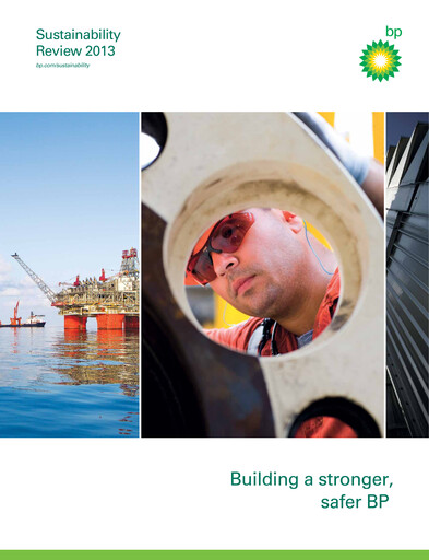Thumbnail BP Sustainability Report 2013