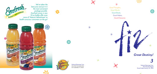 Vorschaubild National Beverage
 Quartalsbericht 2003-q3