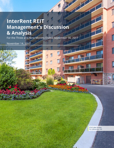 Thumbnail InterRent Real Estate Investment Trust Quarterly Report 2017-q3