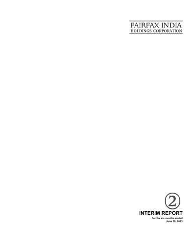 Vorschaubild Fairfax India Holdings Quartalsbericht 2023-q2