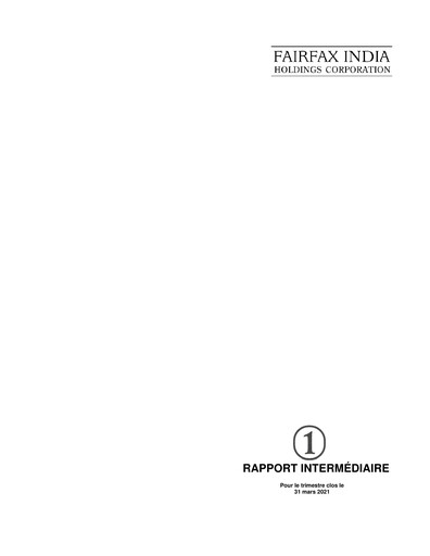 Thumbnail Fairfax India Holdings Quarterly Report 2021-q1