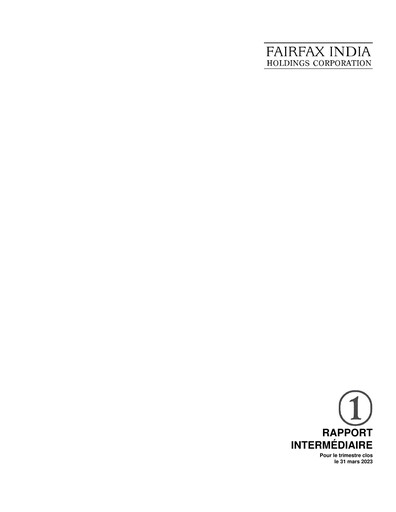 Thumbnail Fairfax India Holdings Quarterly Report 2023-q1