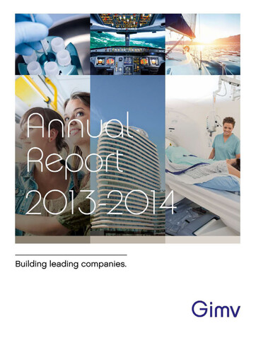 Thumbnail Gimv NV Annual Report 2013-2014