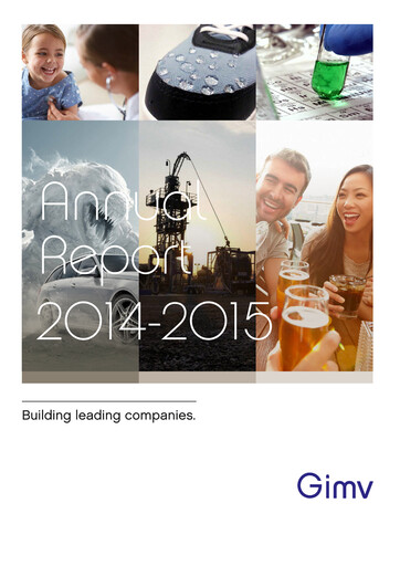 Thumbnail Gimv NV Annual Report 2014-2015