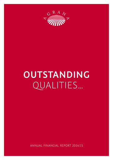 Thumbnail Agrana Financial Statement 2014-2015