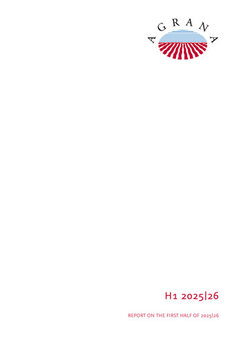 Thumbnail Agrana Half-year Report 2025-h1