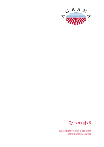 Thumbnail Agrana Quarterly Report 2025-q1