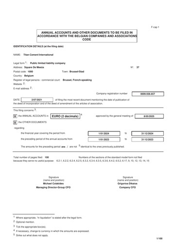 Thumbnail Titan Cement International Financial Statement 2024