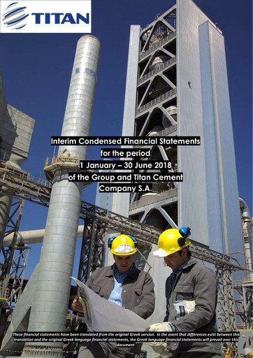 Thumbnail Titan Cement International Half-year Report 2018-h1