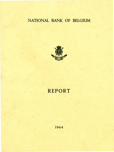 Thumbnail Banque nationale de Belgique Annual Report 1964