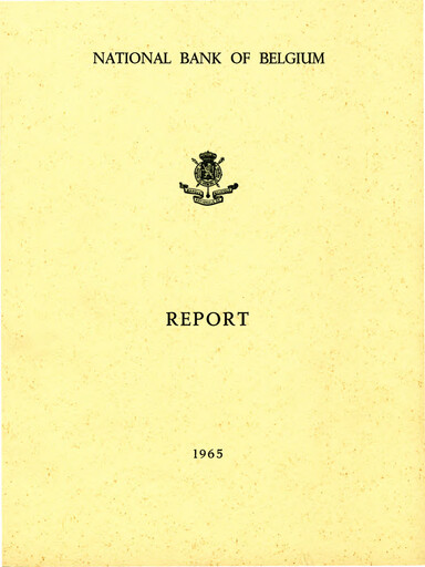 Thumbnail Banque nationale de Belgique Annual Report 1965