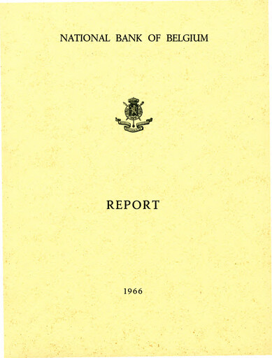 Thumbnail Banque nationale de Belgique Annual Report 1966