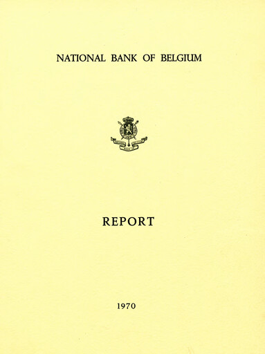 Thumbnail Banque nationale de Belgique Annual Report 1970