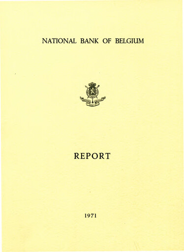 Thumbnail Banque nationale de Belgique Annual Report 1971